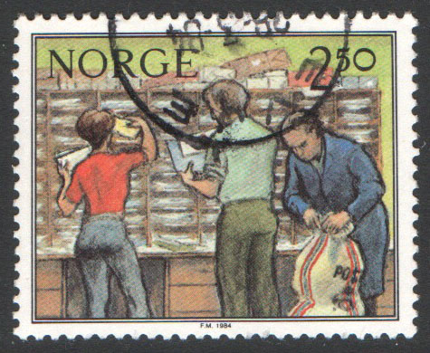 Norway Scott 834 Used - Click Image to Close